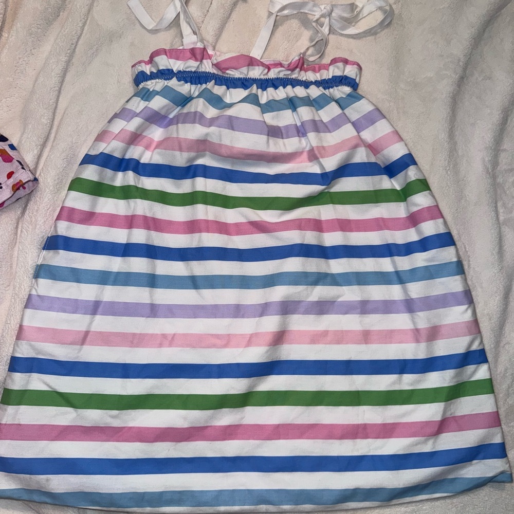 The Beaufort Bonnet Company Multicolor Striped Dress 5t